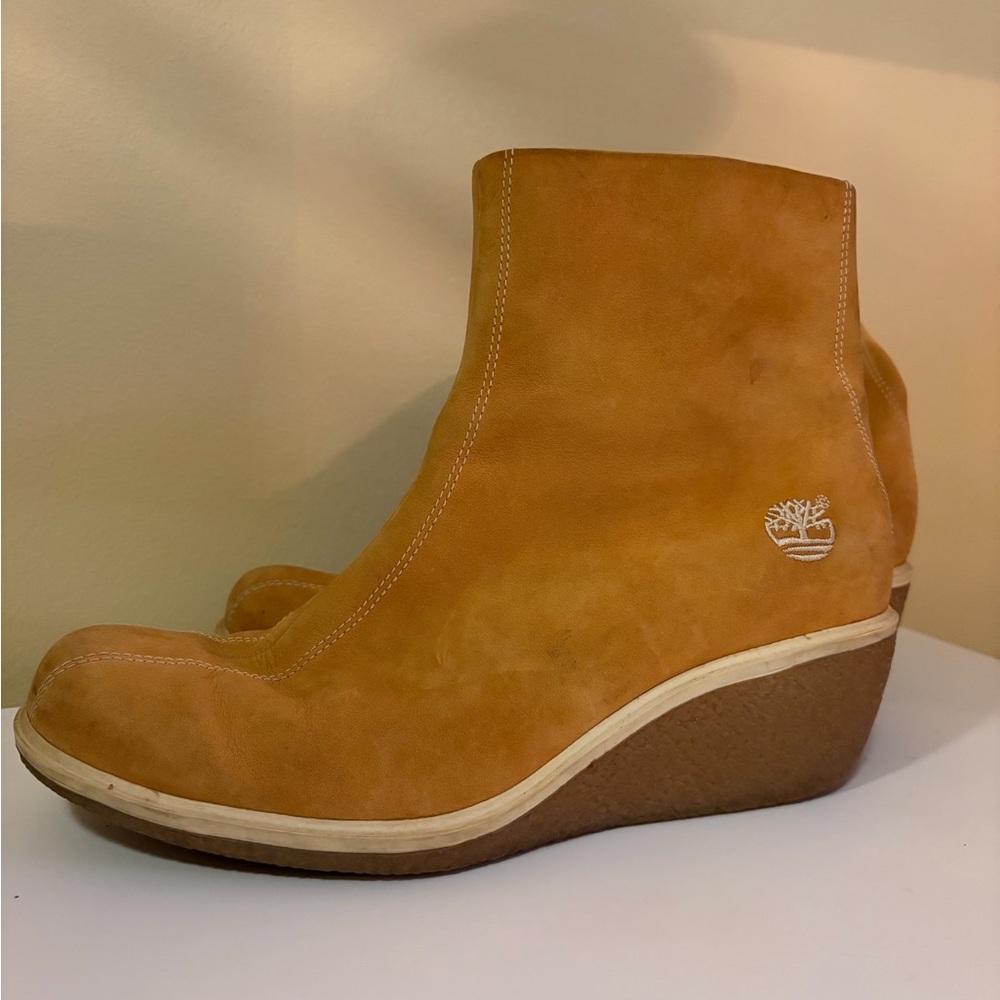 Timberland Tan Wedge Boots